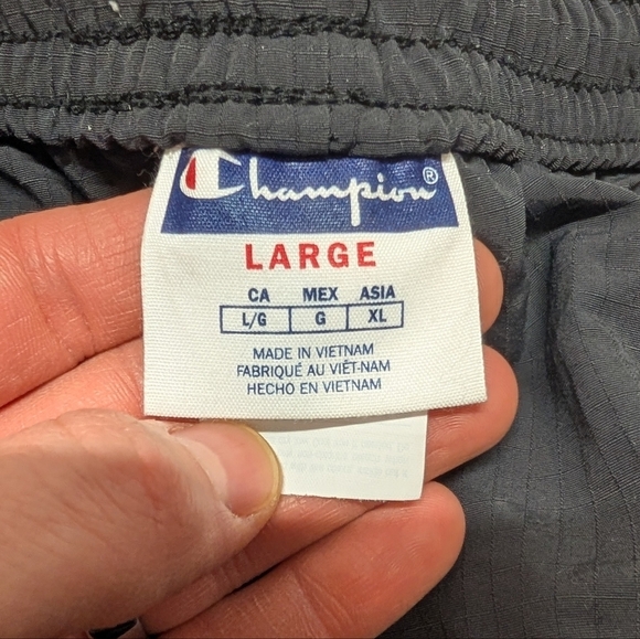 Champion Men's Ripstop Nylon Cargo Jogger Pants Black Size Large - Picture 6 of 7